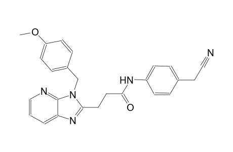 3H-imidazo[4,5-b]pyridine-2-propanamide, N-[4-(cyanomethyl)phenyl]-3-[(4-methoxyphenyl)methyl]-