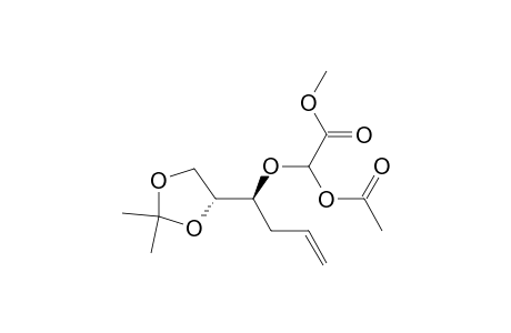 (2'R,3'S)-Methyl 2-acetoxy-2-(1,2-O-isopropylidene-5-hexene-1,2-diol-3-oxy)acetate