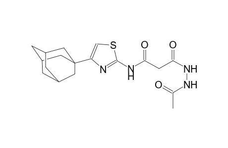 3-(2-acetylhydrazino)-N-[4-(1-adamantyl)-1,3-thiazol-2-yl]-3-oxopropanamide