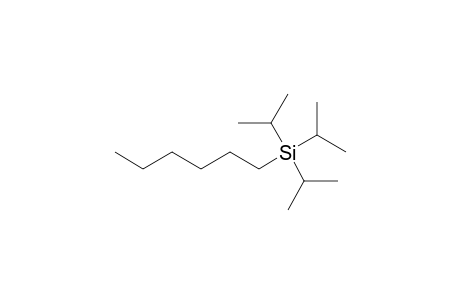 Silane, hexyltris(1-methylethyl)-