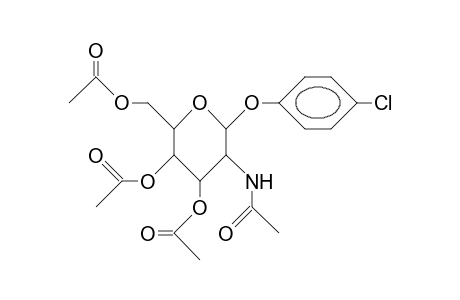 P-Chloro-phenyl 3,4,6-tri-O-acetyl-2-acetamido-2-deoxy-B-D-glucopyranoside