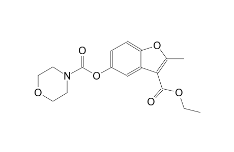 3-(ethoxycarbonyl)-2-methyl-1-benzofuran-5-yl 4-morpholinecarboxylate