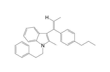 2-Methyl-1-phenethyl-3-(1-(4-propylphenyl)-1-propen-1-yl)1H-indole I