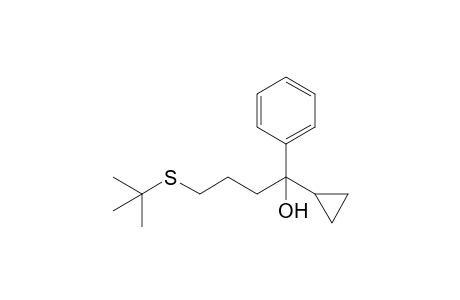1-Cyclopropyl-4-(1,1-dimethylethylthio)-1-phenyl-1-butanol
