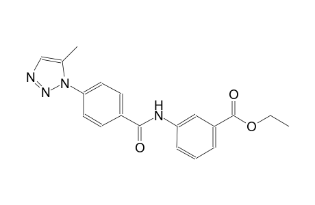 benzoic acid, 3-[[4-(5-methyl-1H-1,2,3-triazol-1-yl)benzoyl]amino]-, ethyl ester