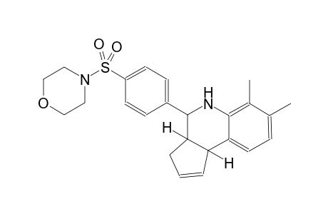 3H-cyclopenta[c]quinoline, 3a,4,5,9b-tetrahydro-6,7-dimethyl-4-[4-(4-morpholinylsulfonyl)phenyl]-, (3aS,4R,9bR)-