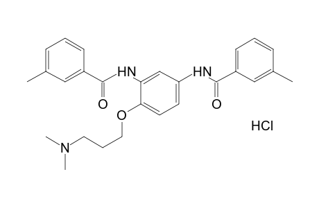 N,N'-{4-[3-(dimethylamino)propoxy]-m-phenylene}bis-m-toluamide, monohydrochloride
