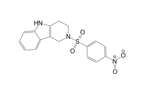 2-[(4-nitrophenyl)sulfonyl]-2,3,4,5-tetrahydro-1H-pyrido[4,3-b]indole