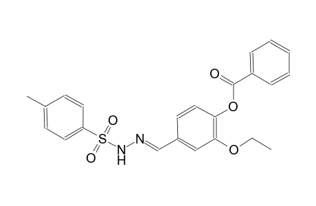 2-ethoxy-4-((E)-{[(4-methylphenyl)sulfonyl]hydrazono}methyl)phenyl benzoate