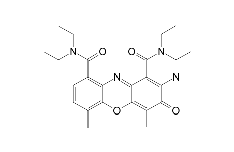 2-AMINO-1,9-BIS-(N,N-DIETHYL-CARBAMOYL)-4,6-DIMETHYL-3H-PHENOXAZIN-3-ONE