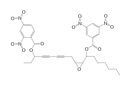 .alpha.-Hexyl-3-(6'-hydroxy-2',4'-octadiynyl)-oxirane-methanol - 3,11-bis(3",5"-Dinitrobenzoate)