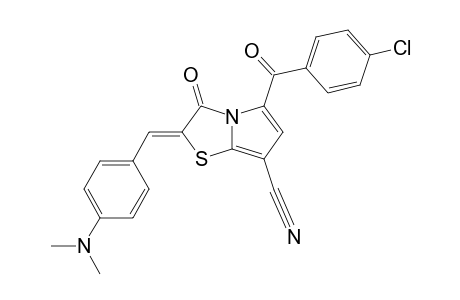 5-(4-CHLOROPHENYL)-CARBONYL-2-[4-(DIMETHYLAMINO)-PHENYL]-METHYLIDENE-3-OXO-2,3-DIHYDROPYRROLO-[2.1-B]-THIAZOLE-7-CARBONITRILE
