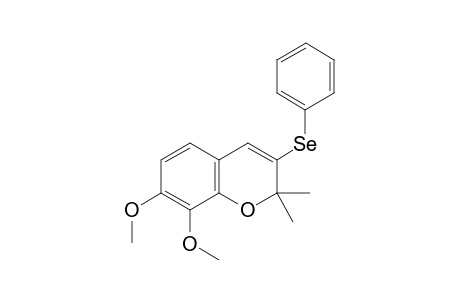 7,8-Dimethoxy-2,2-dimethyl-3-phenylselenyl-2H-benzopyran