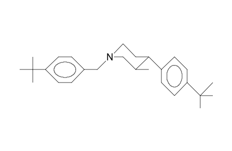trans-4-(4-tert-Butyl-phenyl)-3-methyl-1-(4-tert-butyl-benzyl)-piperidine