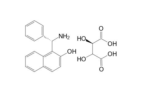 (S)-1-(.alpha.-Aminobenzyl)-2-naphthalenol 1,2-dihydroxyethane-1,2-dicarboxylic acid salt