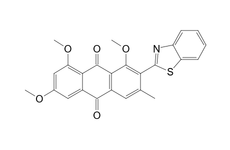 2-(BENZO-[D]-THIAZOL-2-YL)-1,6,8-TRIMETHOXY-3-METHYL-9,10-ANTHRAQUINONE