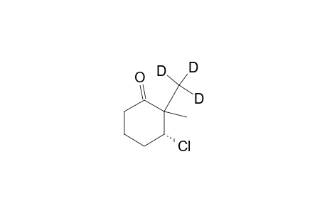 (3R)-2-Methyl-2-(trideuteriomethyl)-3-chlorocyclohexanone