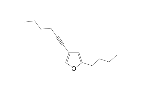 2-Butyl-4-hex-1-ynylfuran