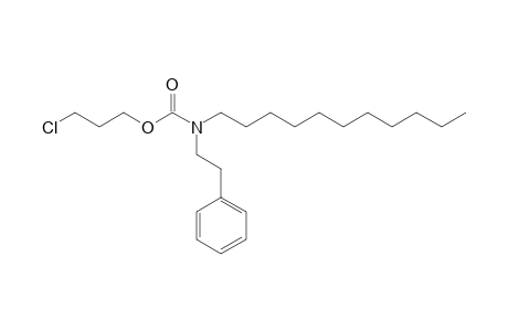 Carbonic acid, monoamide, N-(2-phenylethyl)-N-undecyl-, 3-chloropropyl ester
