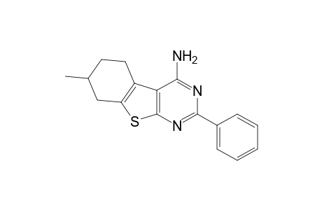 5,6,7,8-Tetrahydro-7-methyl-2-phenyl[1]benzothieno[2,3-d]pyrimidin-4-amine