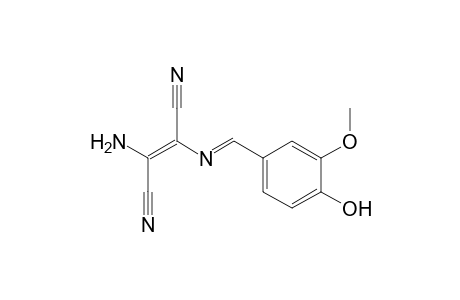 2-Butenedinitrile, 2-amino-3-[[(4-hydroxy-3-methoxyphenyl)methylene]amino]-