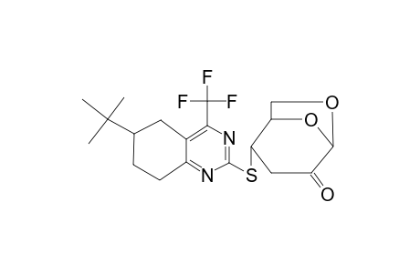 2-(6-tert-butyl-4-trifluoromethyl-5,6,7,8-tetrahydro-quinazolin-2-ylsulfanyl)-6,8-dioxa-bicyclo[3.2.1]octan-4-one