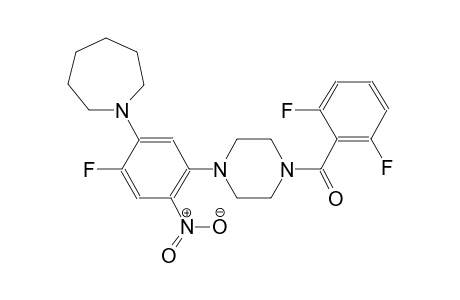 1H-azepine, 1-[5-[4-(2,6-difluorobenzoyl)-1-piperazinyl]-2-fluoro-4-nitrophenyl]hexahydro-