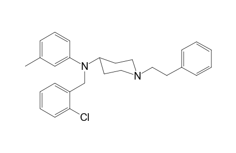 N-(2-Chlorobenzyl)-N-(3-methylphenyl)-1-(2-phenylethyl)piperidin-4-amine