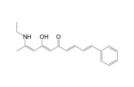 2-Ethylamino-4-hydroxy-10-phenyl-2,4,7,9-decatetraen-6-one