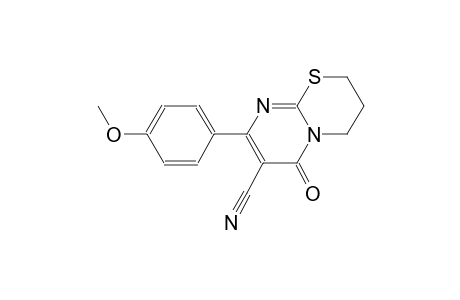 8-(4-methoxyphenyl)-6-oxo-3,4-dihydro-2H,6H-pyrimido[2,1-b][1,3]thiazine-7-carbonitrile