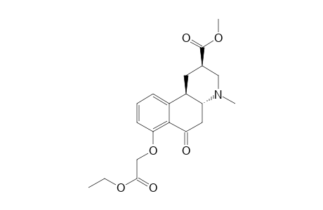 Methyl 7-[(ethoxycarbonyl)methoxy]-4-methyl-6-oxo-1,2,3,4,4a,5,6,10b-octahydrobenz[f]quinoline-2-carboxylate