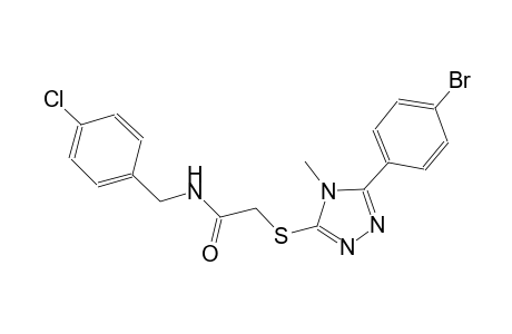 2-{[5-(4-bromophenyl)-4-methyl-4H-1,2,4-triazol-3-yl]sulfanyl}-N-(4-chlorobenzyl)acetamide