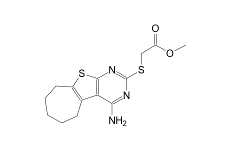 methyl [(4-amino-6,7,8,9-tetrahydro-5H-cyclohepta[4,5]thieno[2,3-d]pyrimidin-2-yl)sulfanyl]acetate