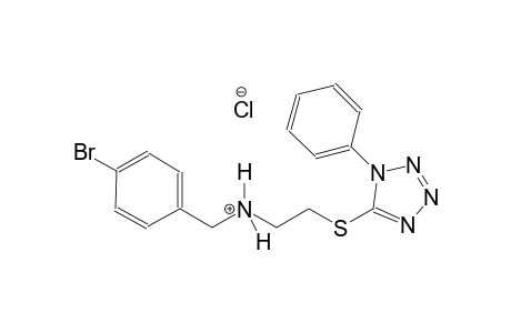 N-(4-bromobenzyl)-2-[(1-phenyl-1H-tetraazol-5-yl)sulfanyl]ethanaminium chloride