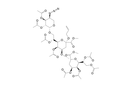 #39;DIMETHYL-4-AZIDO-2,3-DI-O-ACETYL-4-DEOXY-BETA-L-ARABINOPYRANOSYL-(1->8)-[(4,5,7,8-O-TETRA-O-ACETYL-3-DEOXY-ALPHA-D-MANNO-OCT-2-ULOPYRANOSIDE)-ONATE-(2->4)]
