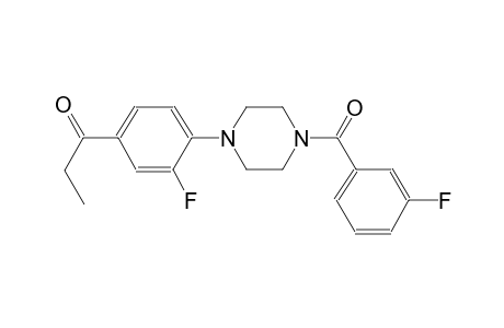 1-(3-Fluoro-4-[4-(3-fluorobenzoyl)-1-piperazinyl]phenyl)-1-propanone