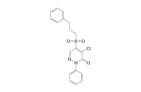 3(2H)-Pyridazinone, 4-chloro-2-phenyl-5-[(3-phenylpropyl)sulfonyl]-