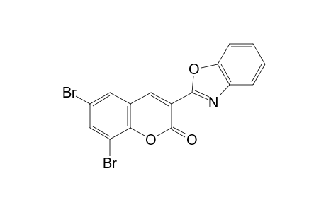 3-(2-benzoxazolyl)-6,8-dibromocoumarin