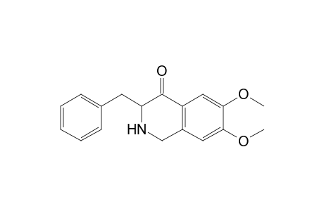 4(1H)-Isoquinolinone, 2,3-dihydro-6,7-dimethoxy-3-(phenylmethyl)-