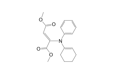(Z)-2-[N-(1-cyclohexenyl)anilino]-2-butenedioic acid dimethyl ester