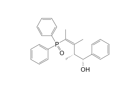Benzenemethanol, .alpha.-[3-(diphenylphosphinyl)-1,2-dimethyl-2-butenyl]-, (R*,R*)-