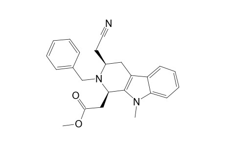 CIS-2-BENZYL-3-CYANOMETHYL-1-(METHOXYCARBONYL-METHYL)-9-METHYL-1,2,3,4-TETRAHYDRO-9H-PYRIDO-[3.4-B]-INDOLE