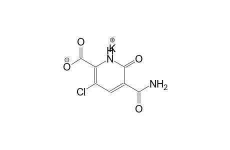 potassium 5-(aminocarbonyl)-3-chloro-6-oxo-1,6-dihydro-2-pyridinecarboxylate