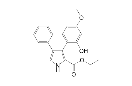 Ethyl 3-(2-hydroxy-4-methoxyphenyl)-4-phenyl-1H-pyrrole-2-carboxylate