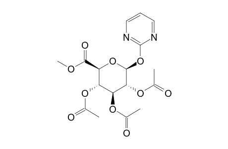 2-pyrimidinyl beta-D-glucopyranosiduronic acid, methyl ester, triacetate