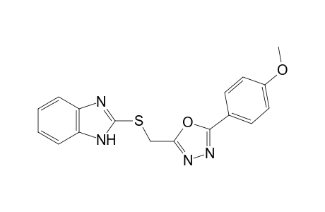 5-[(2-Benzimidazolyl)thio]methyl-2-(4-methoxyphenyl)-1,3,4-oxadiazole