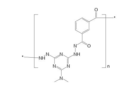 Poly(2,6-dihydrazino-4-dimethylamino-triazinediyl isophthaloyl); polyhydrazide piddt