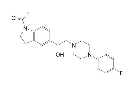 1H-indole-5-methanol, 1-acetyl-alpha-[[4-(4-fluorophenyl)-1-piperazinyl]methyl]-2,3-dihydro-
