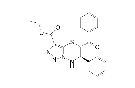 (5S*,6R*)-5-Benzoyl-6-phenyl-6,7-dihydro-5H-[1,2,3]triazolo[5,1-b][1,3,4]thiadiazine-3-carboxylic acid ethylester