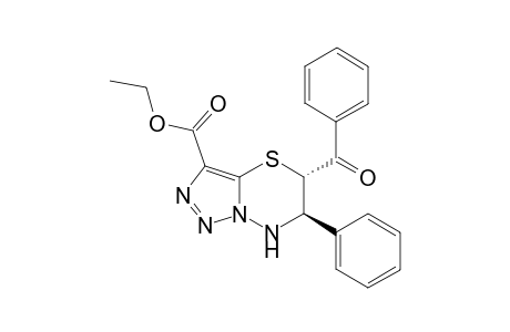 (5S*,6R*)-5-Benzoyl-6-phenyl-6,7-dihydro-5H-[1,2,3]triazolo[5,1-b][1,3,4]thiadiazine-3-carboxylic acid ethylester